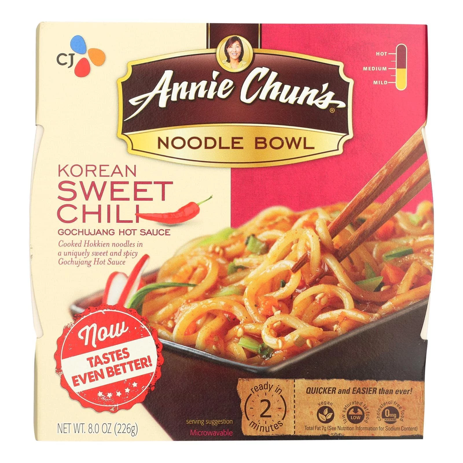 Annie Chun's Sweet Chili Noodle Bowl, Korean Style, Vegan, 48 Oz, 6 count (8 Ounce (Pack of 6))