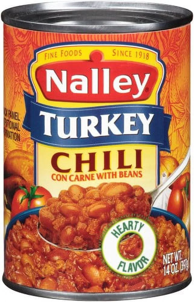 Nalley Turkey Chili Con Carne with Beans (Pack of 6)