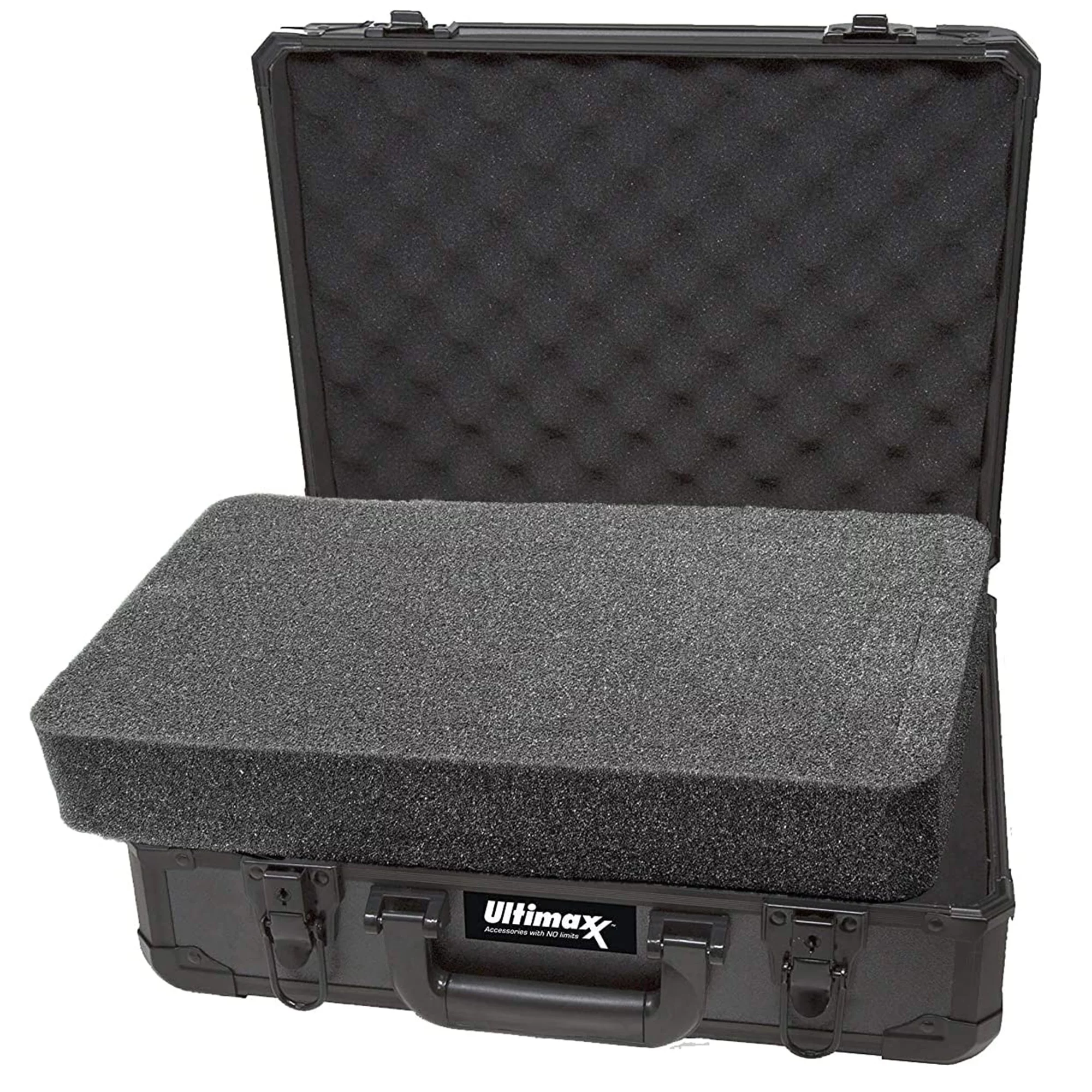Ultimaxx Gadget Waterproof Hard Case Lockable Aluminum-Framed with Pick and Pluck Foam