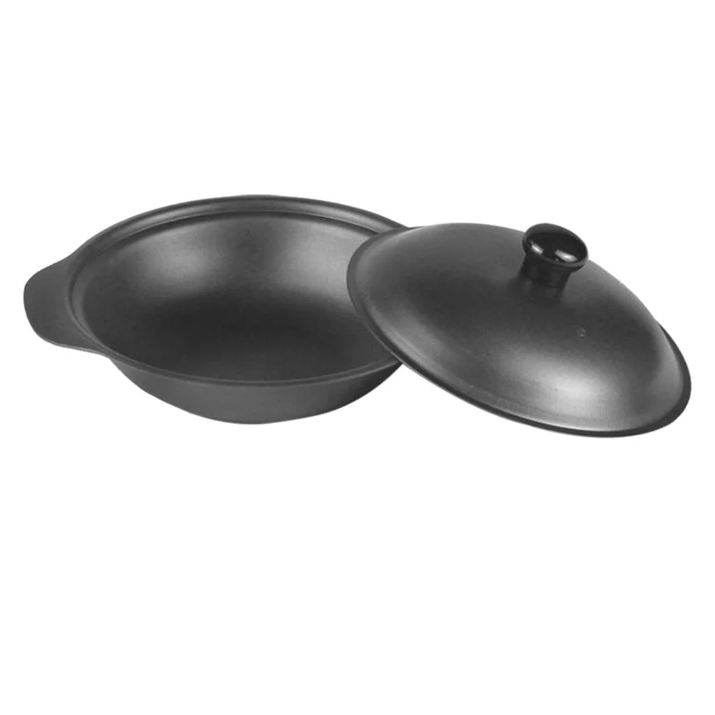 Cookware Cast Iron Casserole Pot with lid, Perfect for Braising,Slow Cooking,Simmering and Baking 14cm