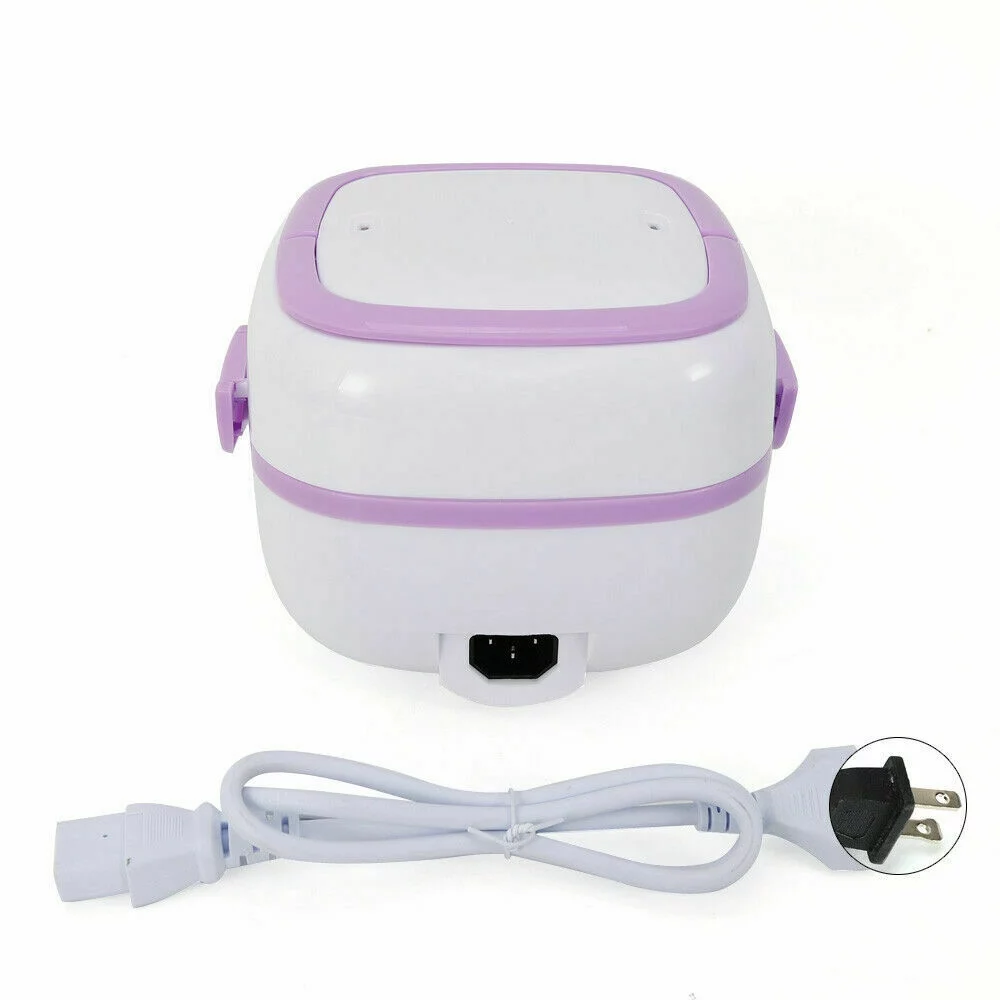 OUKANING Multifunctional Portable Electric Steamer Lunch Box Mini Rice Cooker Meal Heater