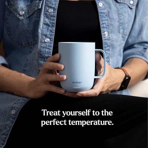 Ember Temperature Control Smart Mug 2, 14 Oz, App-Controlled Heated Coffee Mug with 80 Min Battery Life and Improved Design, Black