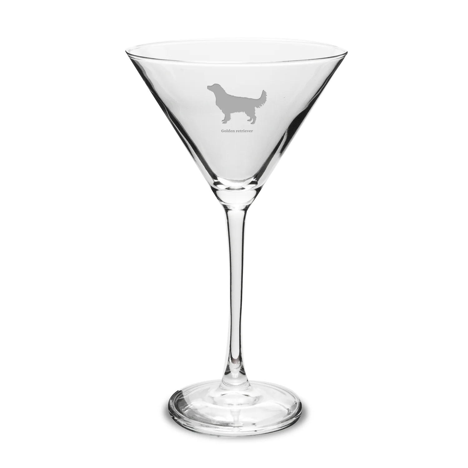 Golden Retriever 10 oz Classic Martini Glass
