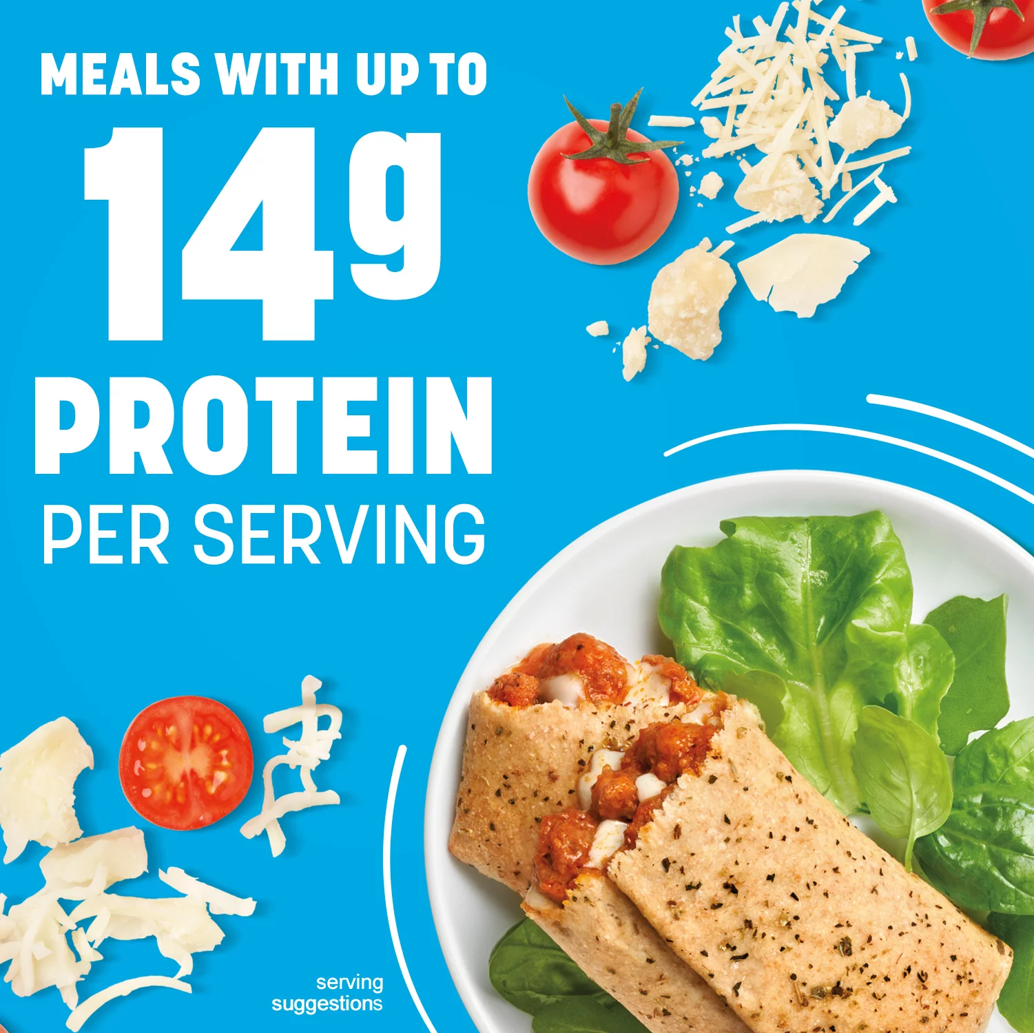 Nutrisystem Meatball Parmesan Lunch Melt, Frozen Packaged Meal, 12 Count