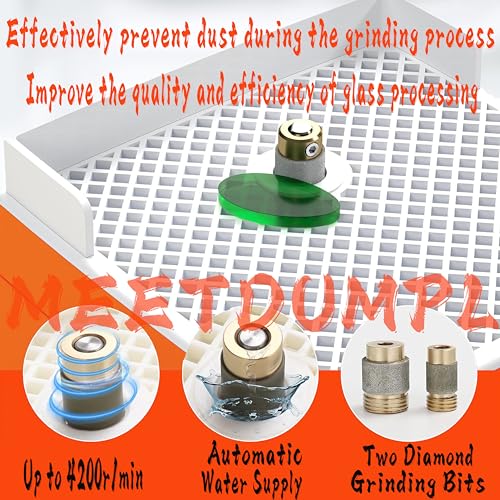 MEETDUMPL Stained Glass Kit，Stained Glass Kits for Adults，Glass Grinder，Stained Glass Grinder，5/8