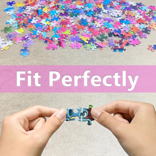 HUADADA Jigsaw Puzzles for Adults 1000 Pieces, Christmas Dogs Interlock Perfectly Letter on Back No Dust, Home Decor Challenge Toy for Men Women Elders Seniors (27.5