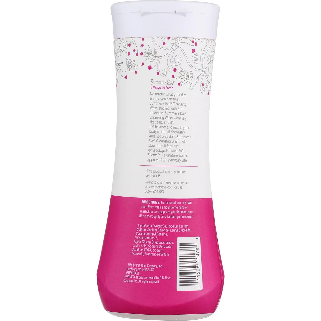 5 Pack Summer's Eve Cleansing Wash | Simply Sensitive | 15 Ounce || pH-Balanced