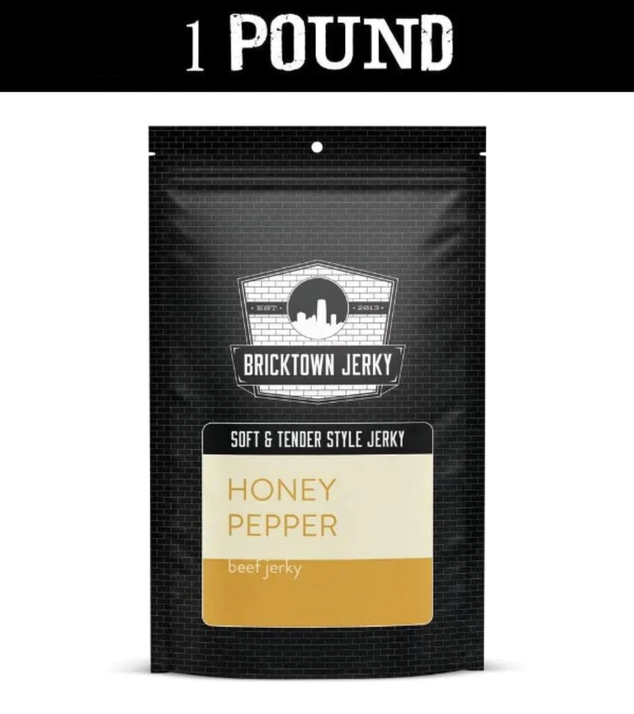 Soft and Tender Style Beef Jerky - Honey Pepper - 1 Pound