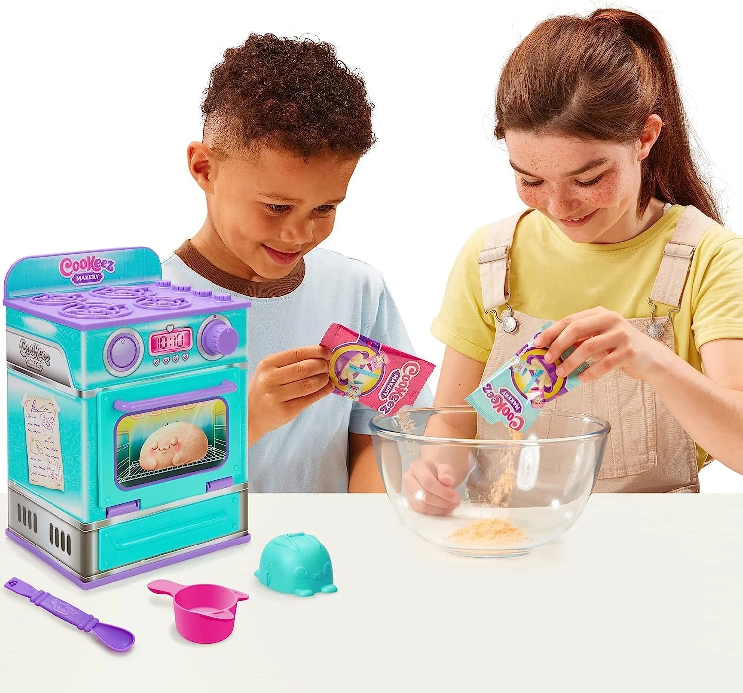 COOKEEZ MAKERY Baked Treatz Oven. Mix & Make a Plush Best Friend! Place Your Dough in The Oven and Be Amazed When A Warm, Scented, Interactive, Plush Friend Comes Out! Top 2023