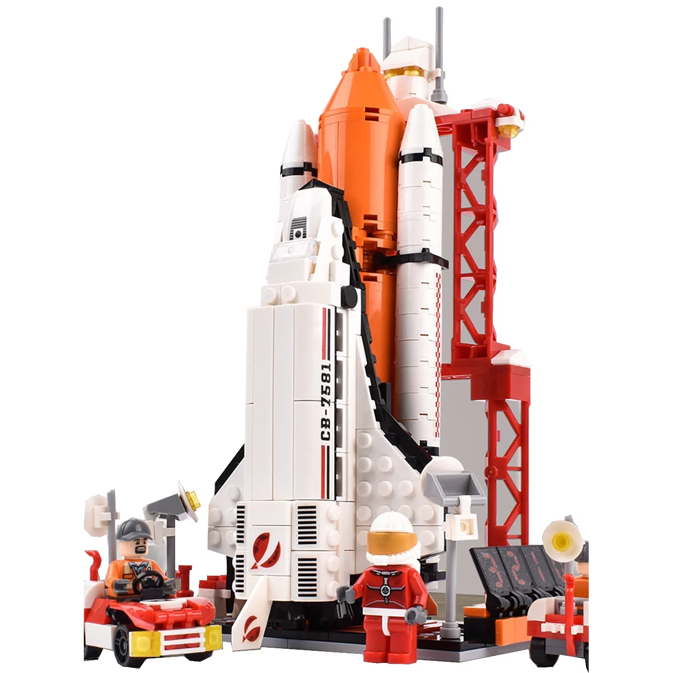 City Aerospace Rocket Launch Center Architecture Building Blocks Model Ideas Space Astronaut Figures Bricks STEM Toys For Kids