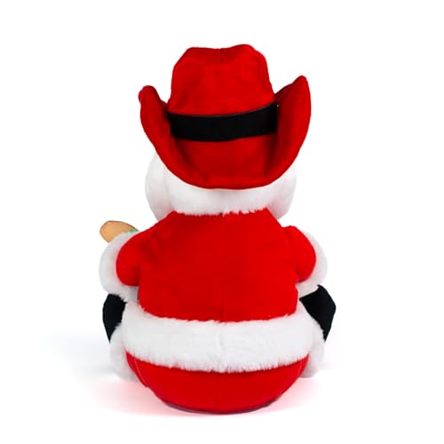 Cuddle Barn - Cowboy Kringle | Animated Musical Singing Christmas Western Santa Soft Plush Toy, 12 inches