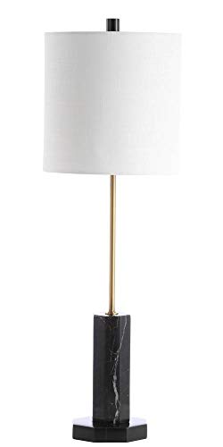 SAFAVIEH Lighting Collection Zackary Modern Black/ Brass Gold 31-inch Bedroom Living Room Home Office Desk Nightstand Table Lamp (LED Bulb Included)