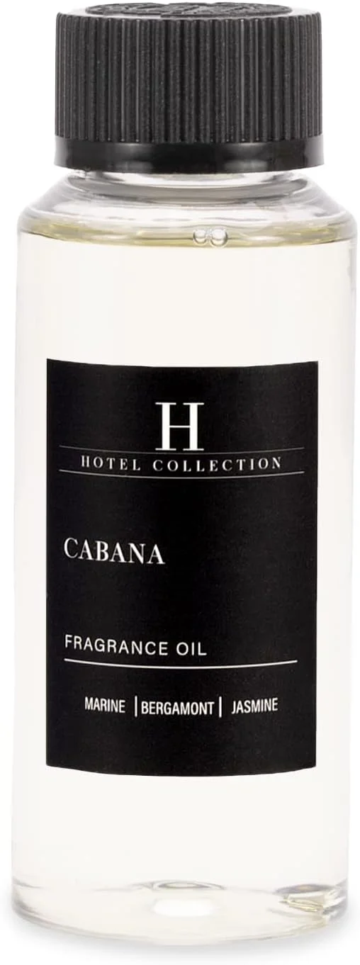 Hotel Collection - Cabana Essential Oil Scent - Luxury Hotel Inspired Aromatherapy Scent Diffuser Oil - Hints of Marine, Bergamont, & Jasmine - for Essential Oil Diffusers - 120mL