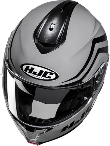 HJC C91 Nepos Modular Motorcycle Helmet with HJ-17 Pinlock Shield, DOT Approved (MC5, XXXX-Large)