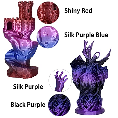 OVV3D Wood 3D Printer Filament Bundle - Wood PLA Filament 1.75mm, 200g x 4 Pack (Walnut, Oak, Cherry, Teak)