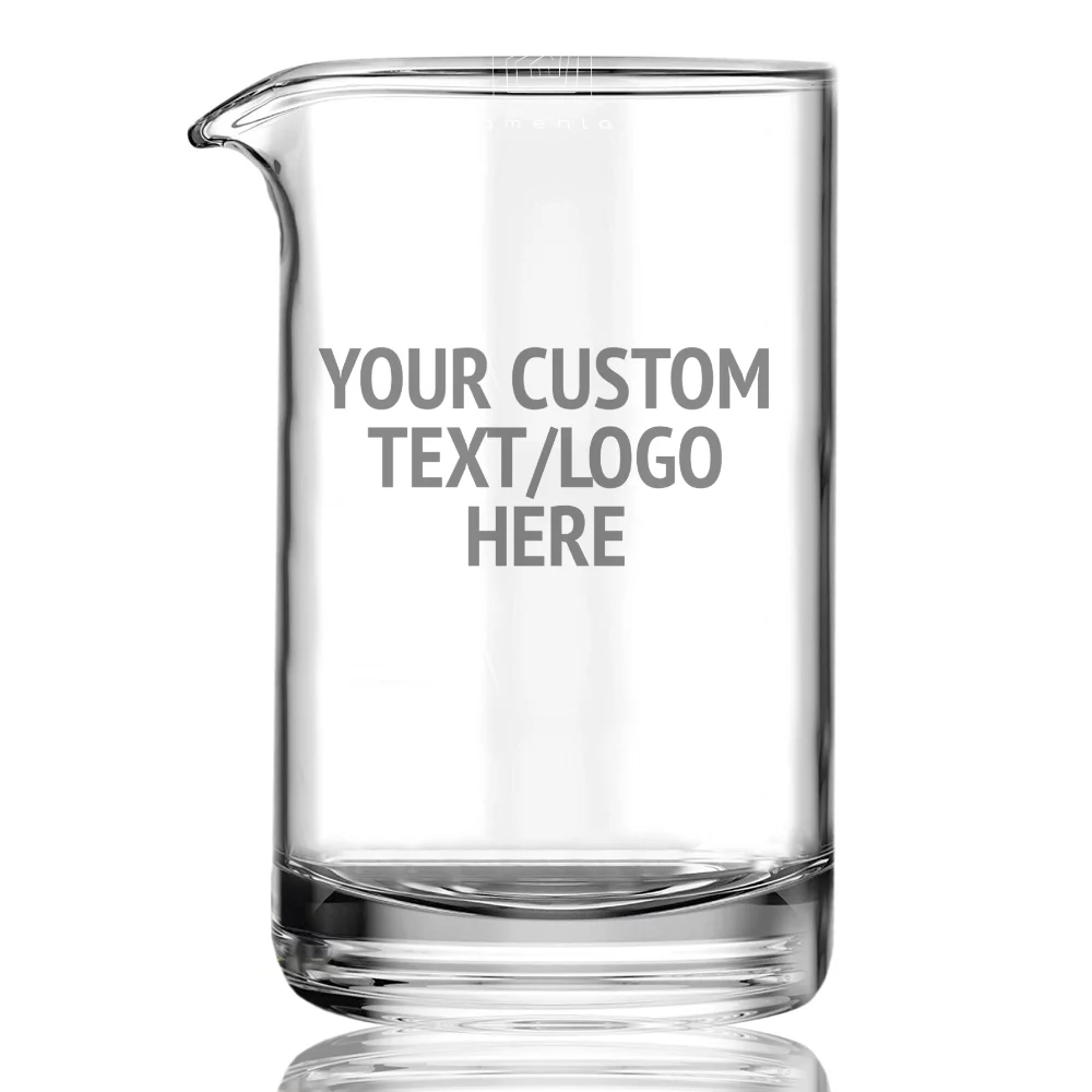 Custom Laser Etched XL Seamless Mixing Glass (24 oz)