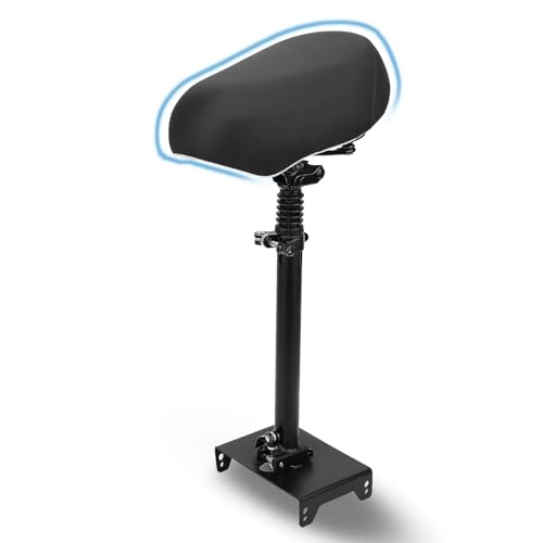G30 Electric Scooter Seat, Adjustable Height Double Damping Comfortable Saddle, Foldable Design with Soft Sponge Cushion, 70cm to 88cm Height Range for Adults Commuting