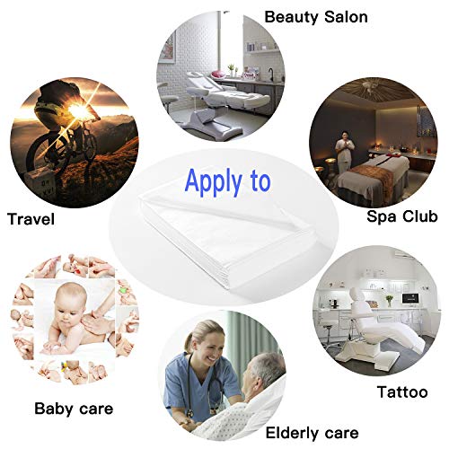 100 PCS Disposable Massage Table Sheets Non Woven Fabric SPA Bed Cover Breathable Polypropylene 31