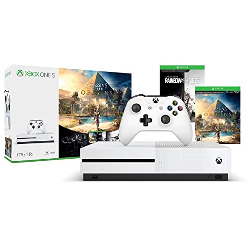 Xbox One S 1TB Console - Assassin's Creed Origins Bonus Bundle [Discontinued] (Renewed)