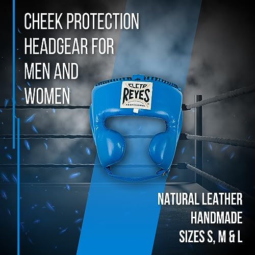 CLETO REYES Boxing Headgear with Cheek Protection for Men and Women, Protective Head Guard Face Saver, Sparring Fighting