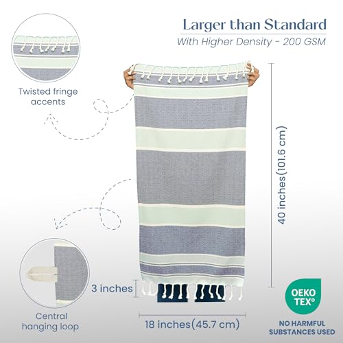 The Fine Living Co. 100% Cotton Merry Christmas Kitchen Towels, 18'x28' Set of 2 (Cherry Red & Green)