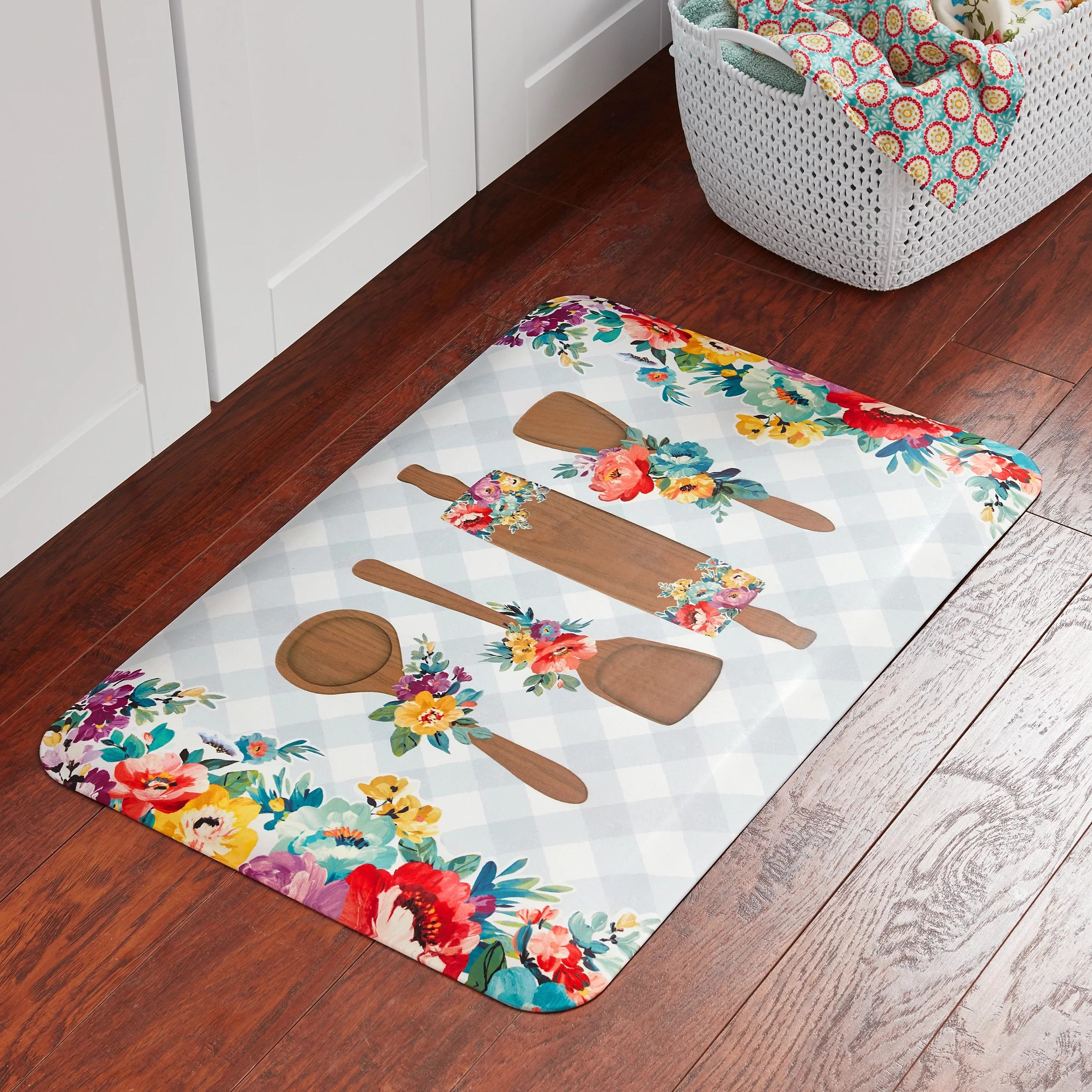 The Pioneer Woman Sweet Romance Kitchen Comfort Rug, Multicolor, 20