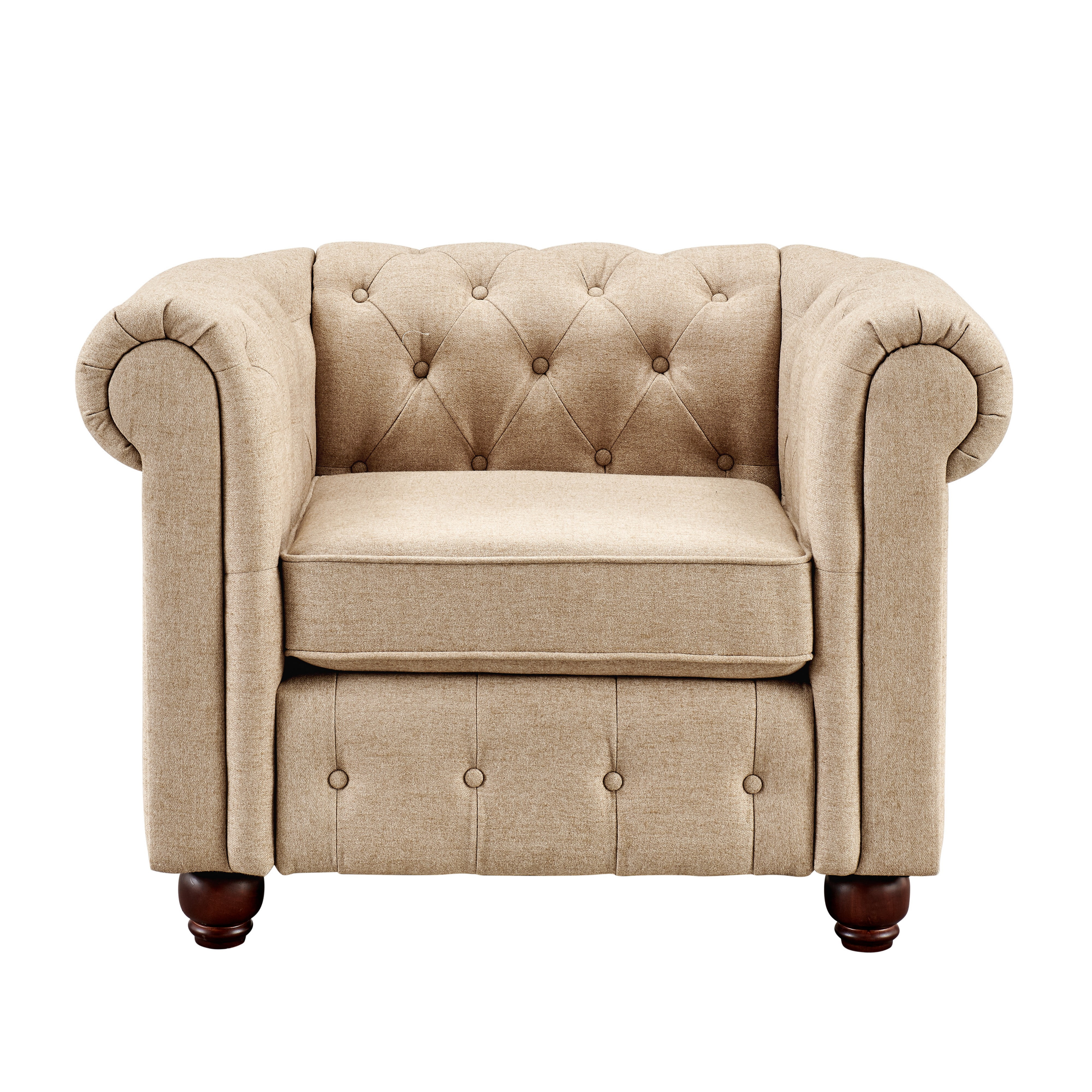 HomeFare Cream Living Room 3pc. Set