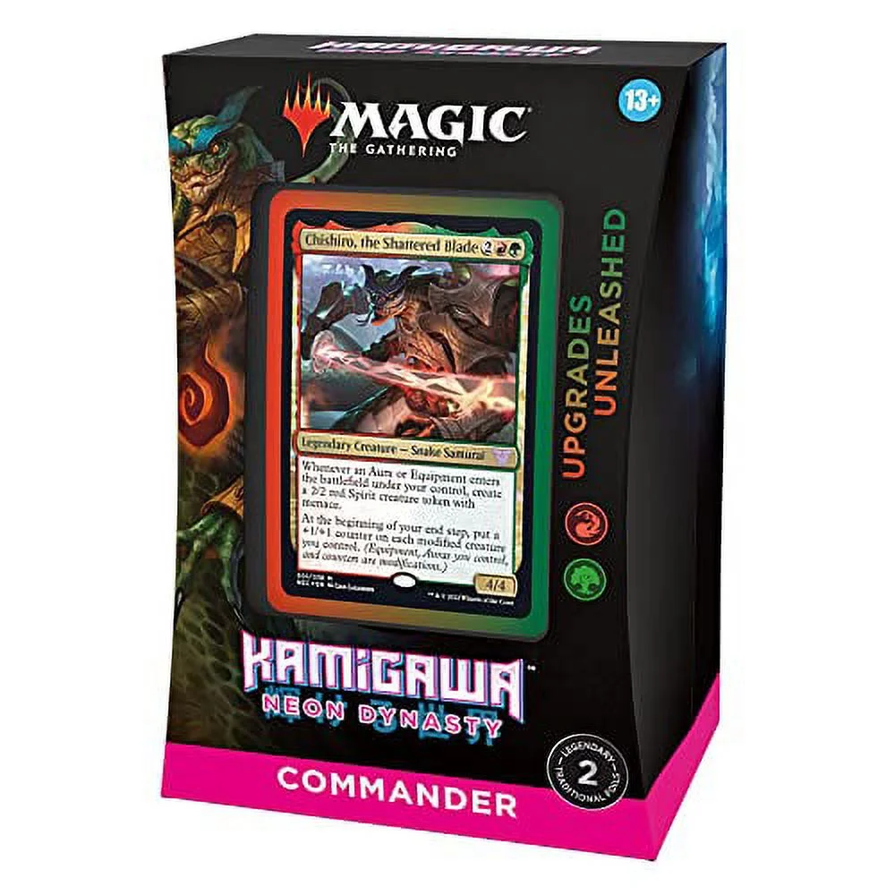 Magic: The Gathering Kamigawa: Neon Dynasty Commander Deck ? Upgrades Unleashed (Red-Green)