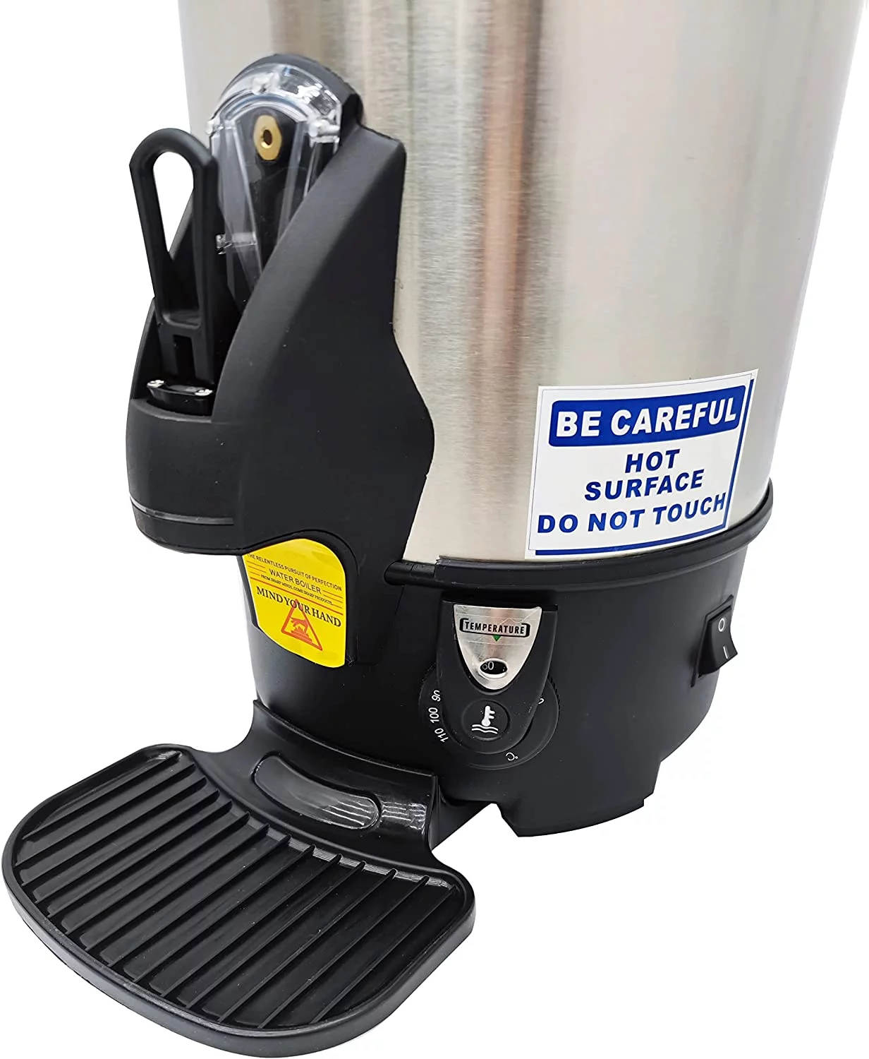 INTSUPERMAI Electric Hot Pot Kettle Hot Water Dispenser Water Boiler Heater 6L Stainless Steel with Faucet Tap