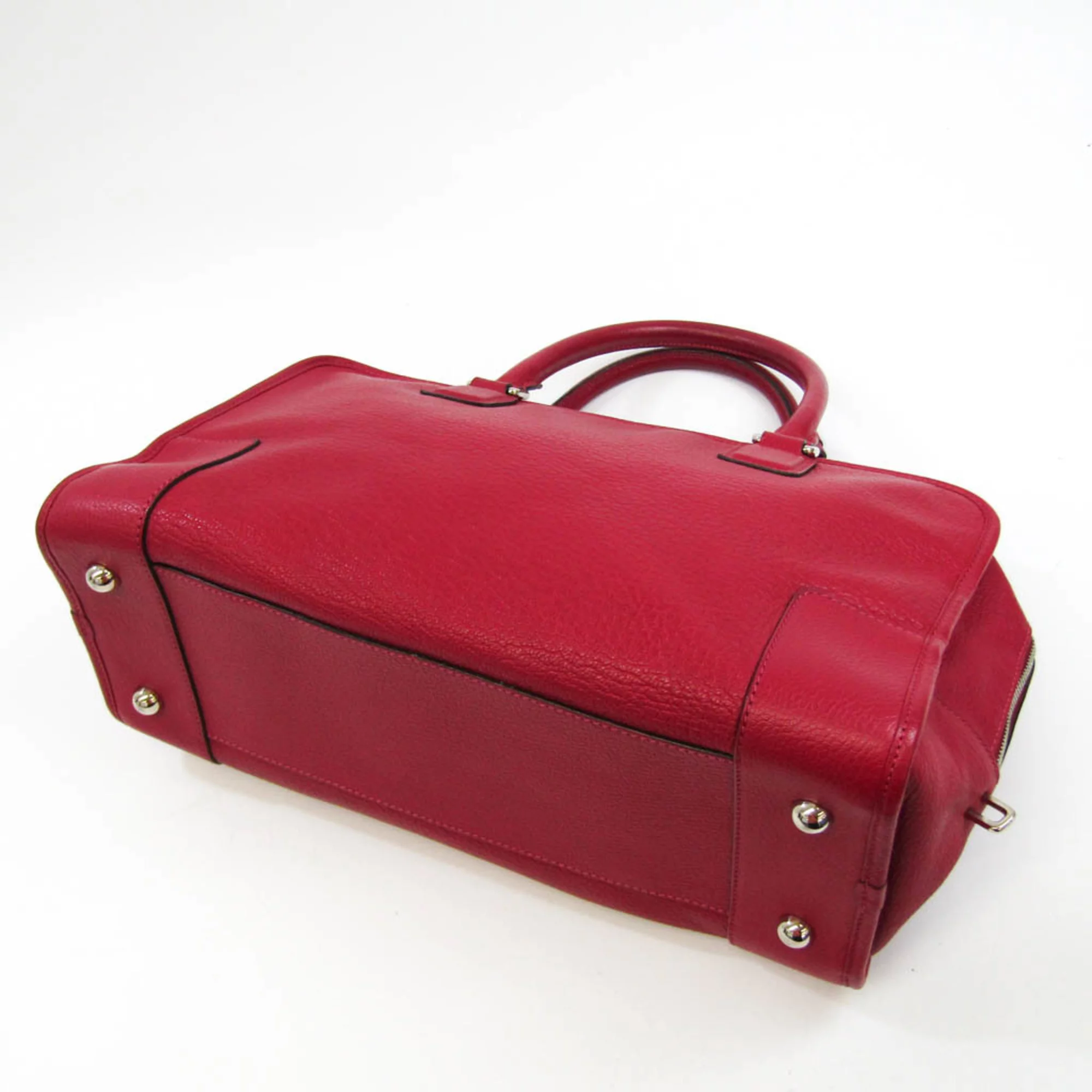 Pre-Owned Loewe Amazona 36 Women's Leather Handbag Red Color (Good)