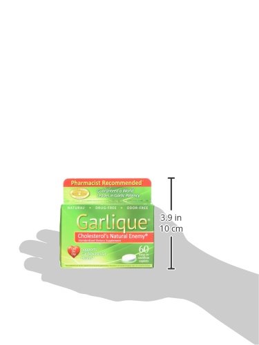 Garlique Cardiovascular Health Dietary Supplement Caplets, 60 Count