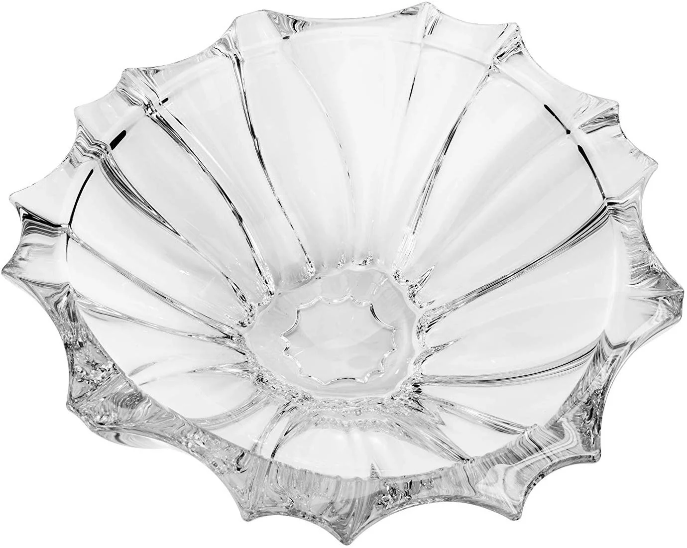 Q932-51, 13'' Crystal Fruit Bowl, Elegant Candy Vase, Wedding Gift