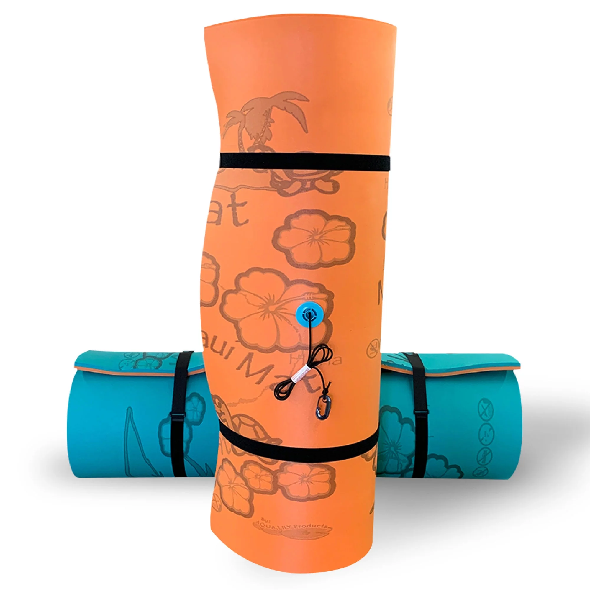 Aqua Lily Pad 20 Ft Maui Water Playground Floating Foam Mat and Storage Bag