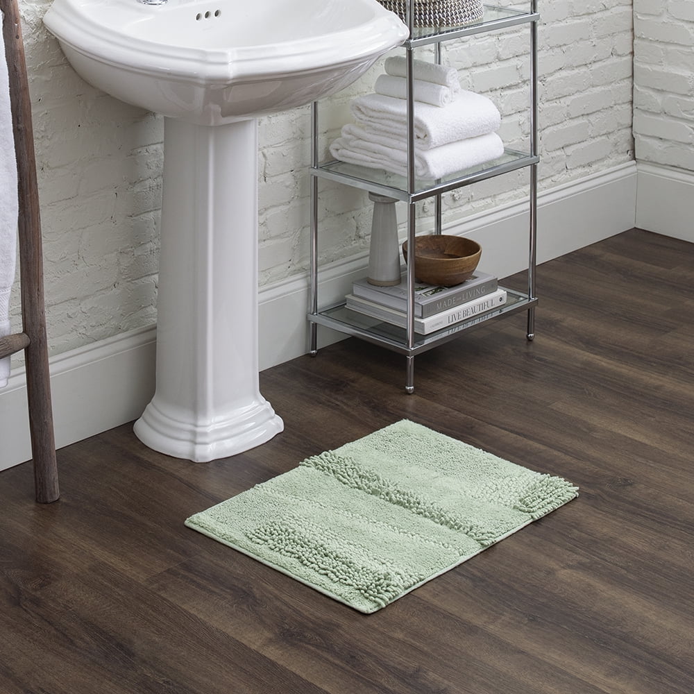 Mohawk Home Composition Cotton Bath Mat, Seaglass, 2' x 5'