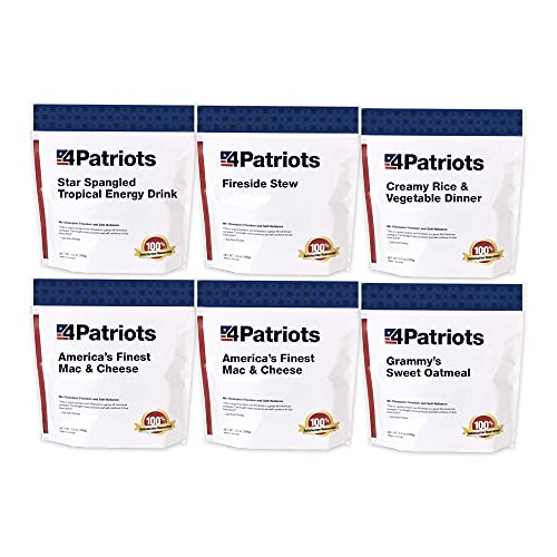 4Patriots 2-Week Survival Food Kit: Emergency Food Supply Designed to Last 25 Years, 84 Servings