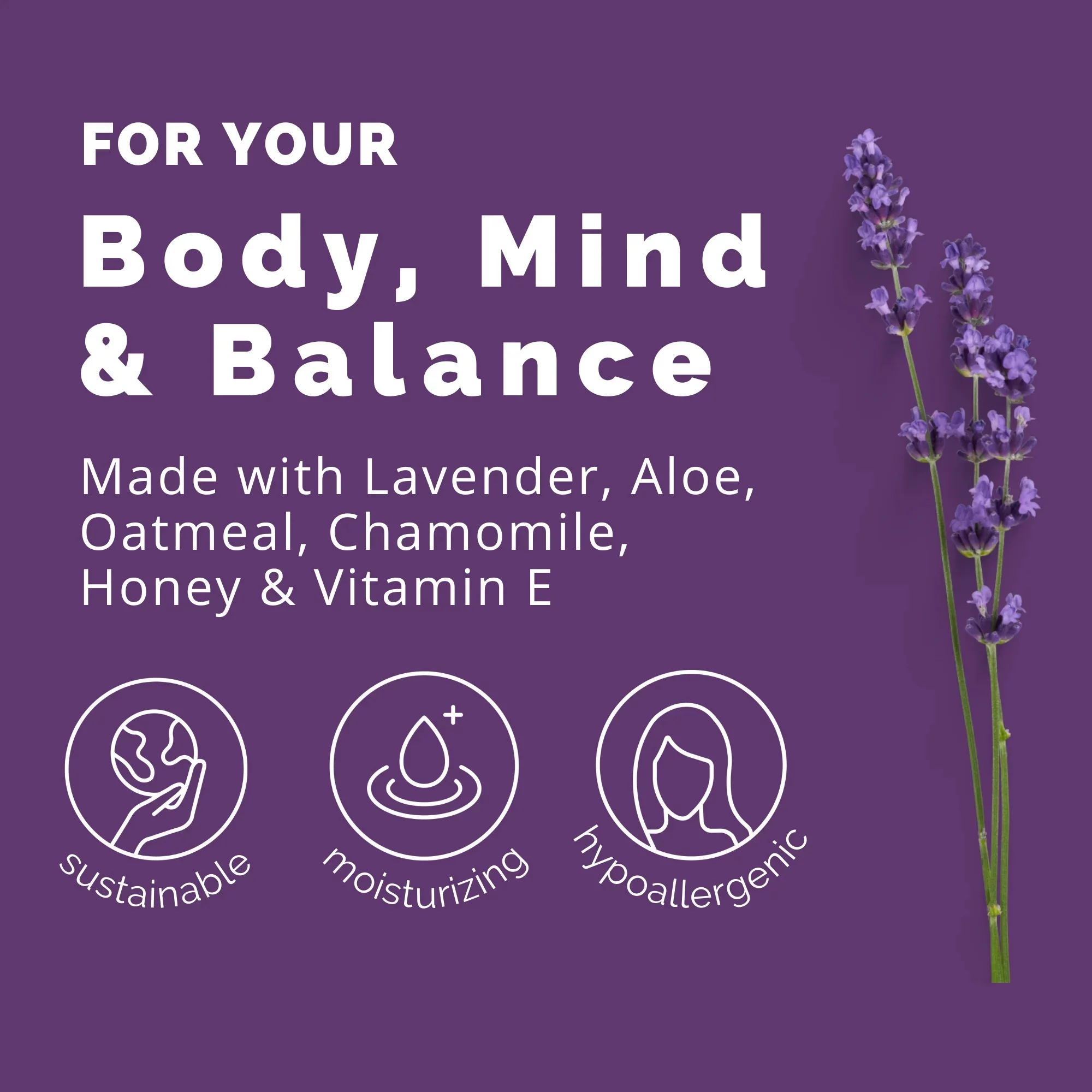 The Body Wipe (Lavender) - 20 Count - 2 Pack