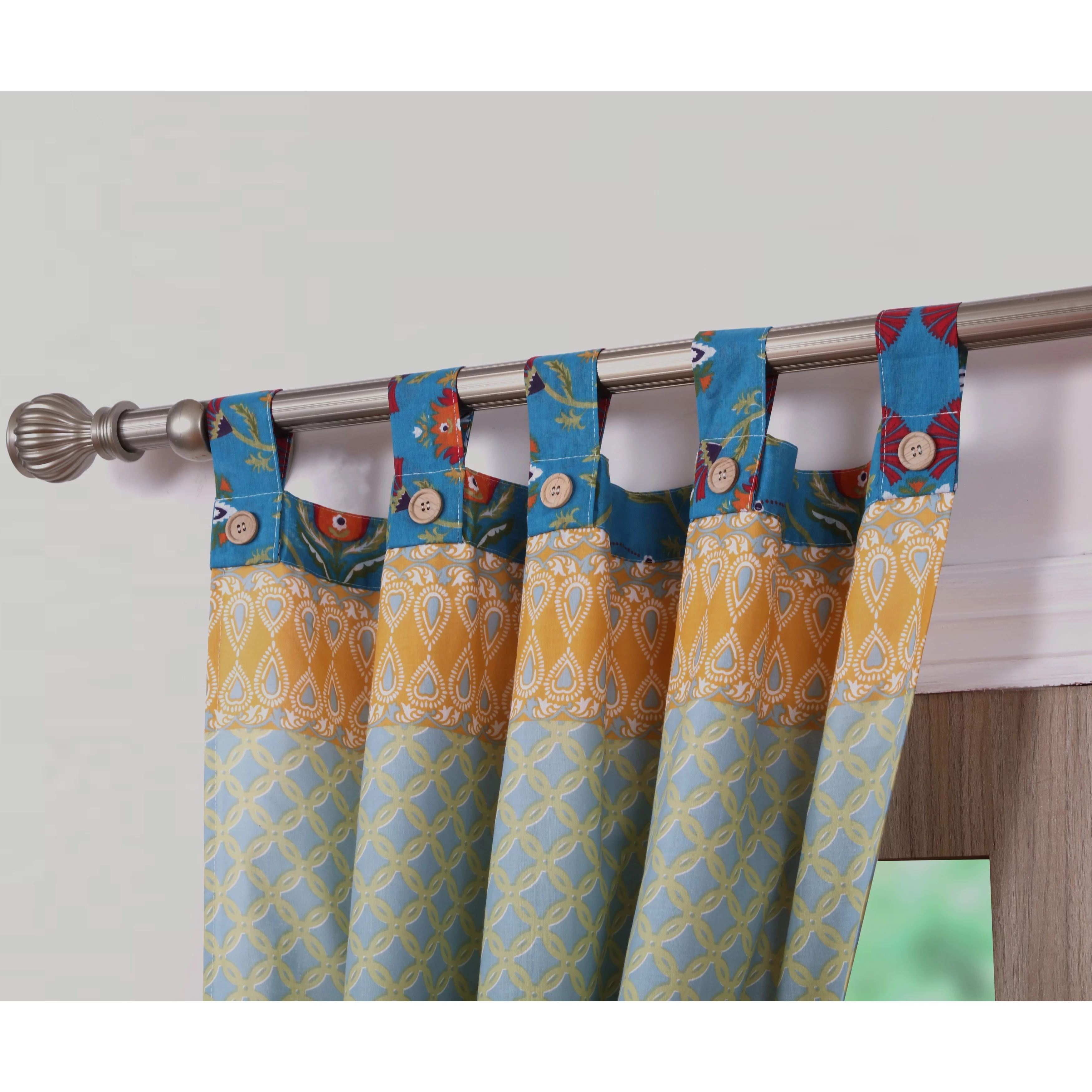 Barefoot Bungalow Thalia Window Curtain Panel Pair - 42x84