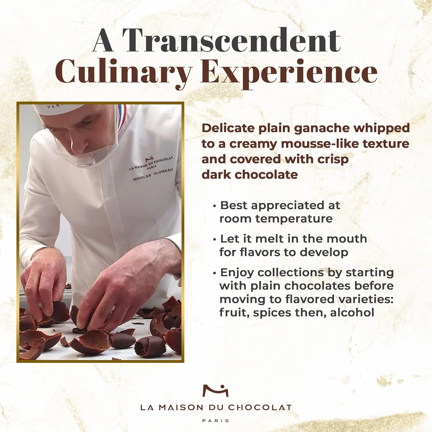 Premium Dark Chocolate Truffles Gift Box - 2Pcs Gourmet French Chocolate