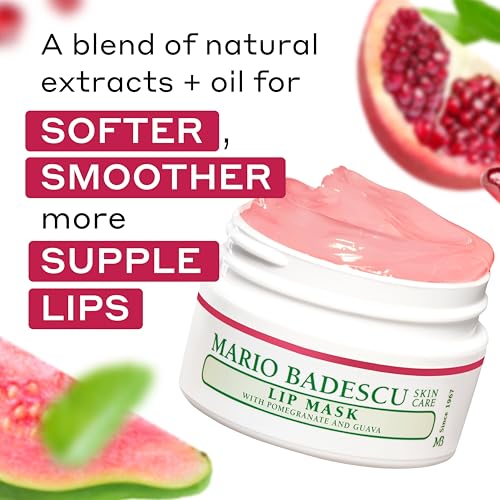 Mario Badescu Lip Mask, Overnight Lip Treatment Enriched With Skin Softening Coconut Oil and Hydrating Shea Butter