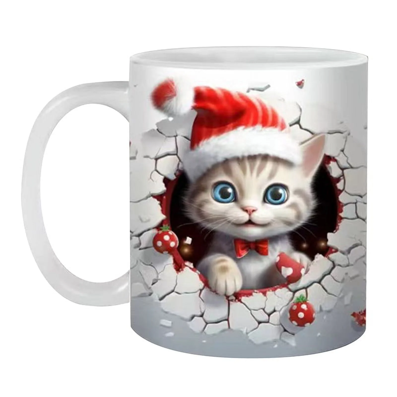 FU-kuuka Christmas Mug Ceramic Animal Coffee Mug Drinking Mugs With Handle Ideal For Tea, Coffee, Latte, Hot Chocolate, Gifts(BZ5)