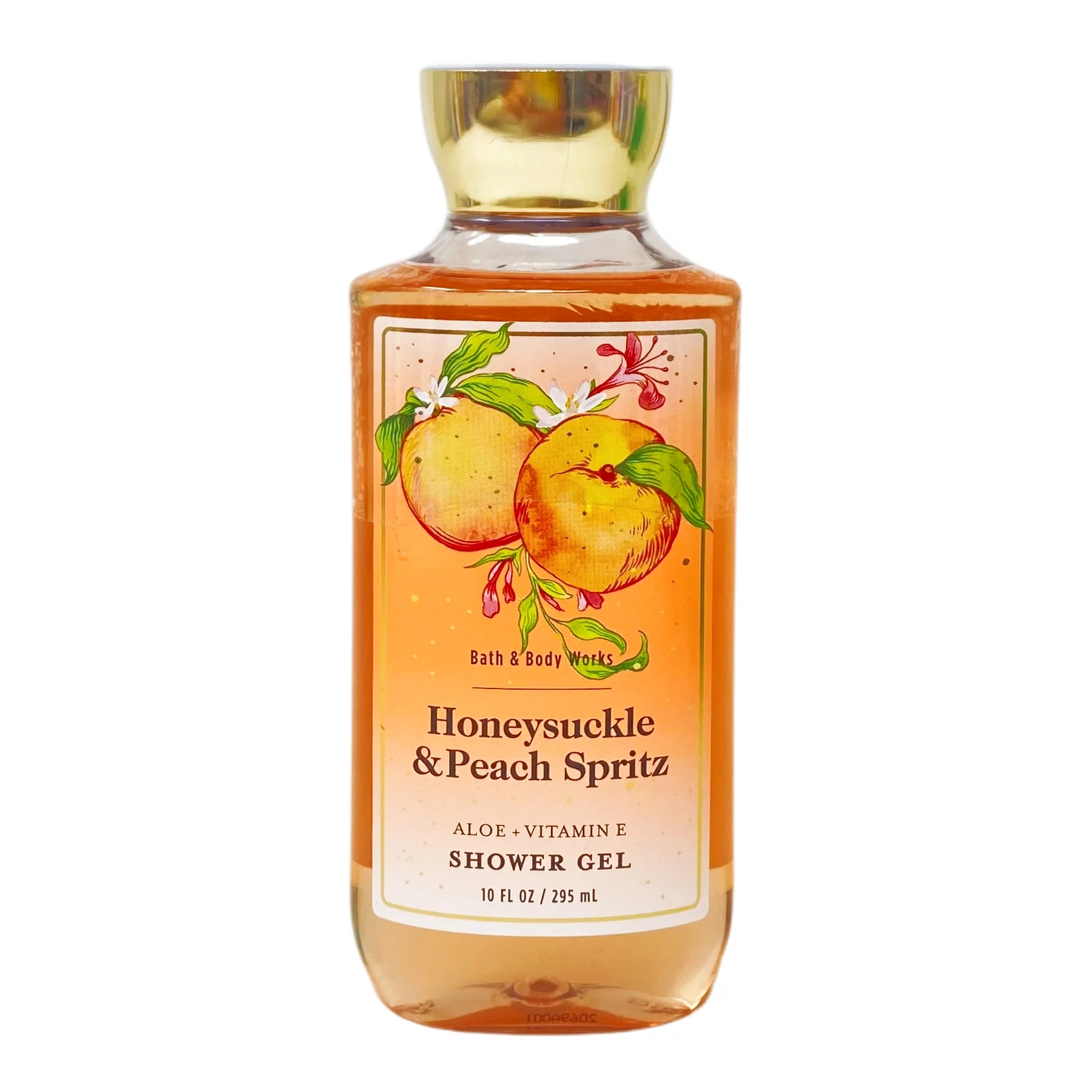 Bath and Body Works Honeysuckle & Peach Spritz 2 Pack Shower Gel Set - Full Size