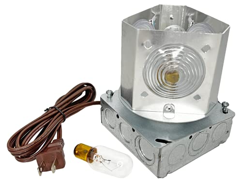 Rotating Light Kit, Revolving Lighthouse Beacon Light, 36RPM, 130v Wired Lighting, Fits 3' - 12' Decorative Amish Lighthouse