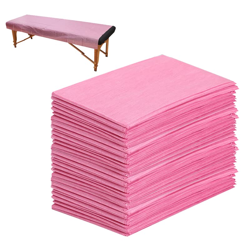 100 PCS Disposable Massage Table Sheets Non Woven Fabric SPA Bed Cover Breathable Polypropylene 31