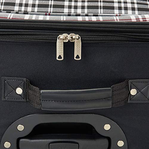Rockland Fashion Expandable Softside Upright Luggage Set, Charcoal, 2-Piece (14/19)