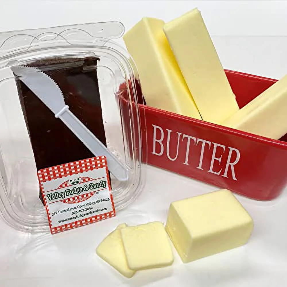 Valley Fudge, Dark Chocolate, Artisan Fudge, Real Butter, Gourmet Candy, Half Pound Package