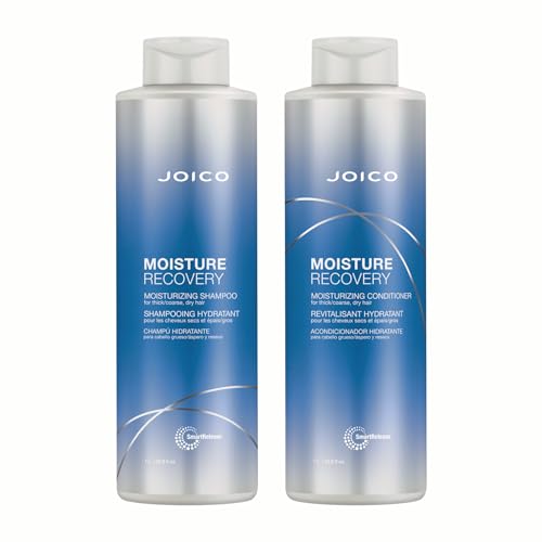 Joico Moisture Recovery Moisturizing Shampoo & Conditioner | For Thick, Coarse, Dry Hair | Restore Moisture, Smoothness, Strength, & Elasticity | Reduce Breakage | With Jojoba Oil & Shea Butter