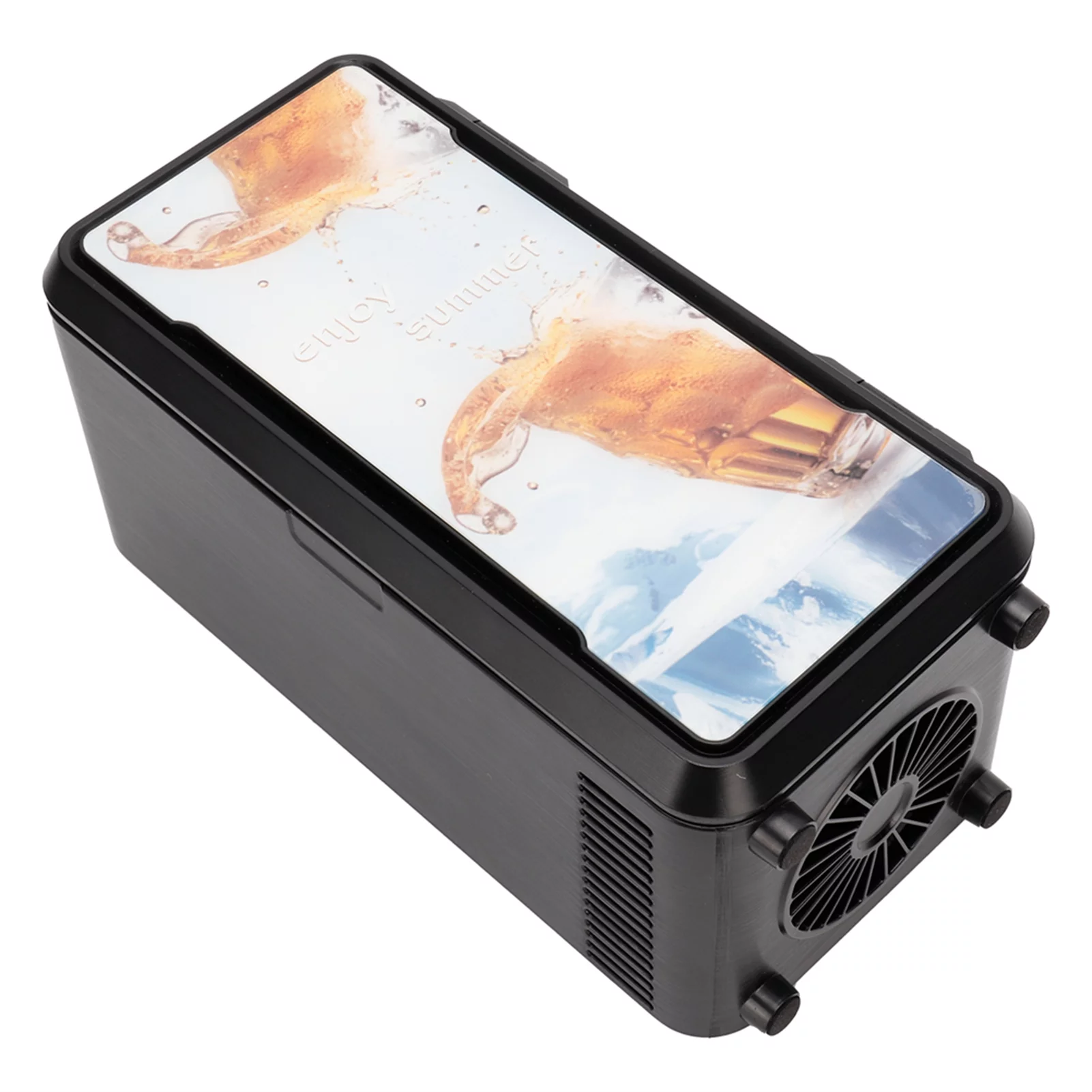 Mini Refrigerator USB Rapid Cooling Electric Fridge Cooler Warmer for Cosmetics DrinksBlack 18W