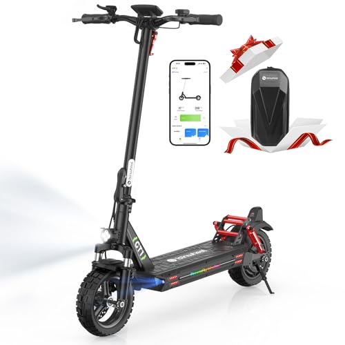 isinwheel GT1 Electric Scooter Adults, 28 MPH Top Speed, 28 Miles Range, 800W Motor E-Scooter, 10