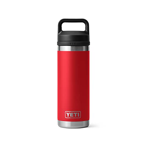 YETI Rambler 18 oz Bottle, Vacuum Insulated, Stainless Steel with Chug Cap, Sandstone Pink