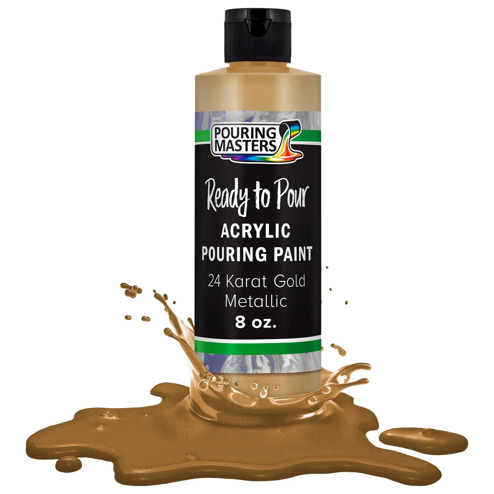Pouring Masters 24 Karat Gold Metallic 8-Ounce Water-Based Acrylic Pouring Paint